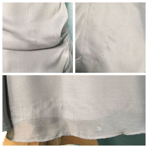 Jim HJelm Silver Draped Strapless Gown - Picture 8 of 8